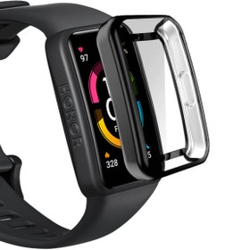 Resim Microsonic Huawei Honor Band 6 Kılıf 360 Full Round Soft Silicone Siyah 