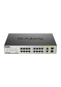 Resim Des-1018p 8 Port 10/100mbps +8 Port Poe + 2 Port Combo 80 Watt Metal Kasa Rackmount Swıtch-130315 