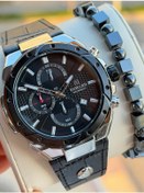 Resim Reward Kronometreli 5 Atm Suya Dayanıklı 2 Yıl Garantili Bileklik Hediyeli Erkek Kol Saati Rd293.3 Siyah - Gümüş 