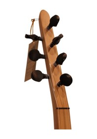 Resim Telli Çalgı Yapım Uzun Sap Sade Model Yaprak 40,5 Tekne Karaağaç Bağlama 