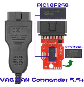 Resim Vag Can Commander 5.5+ Pin Reader 3.9 Beta Vw, Skoda Teşhis Tarayıcı Aracı 