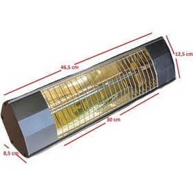 Resim alfasonıc Infrared Duvar Tipi Dış Mekan Elektrikli Isıtıcı 