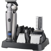 Resim Çok Fonksiyonlu Erkek Bakım Seti, Saç, Sakal ve Vücut Bakımı, Gri Renk 