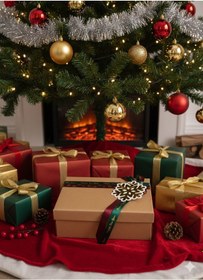 Resim 14 20 8 Cm Nebia No:2 Dikdörtgen Hediye Kutusu Yılbaşı Dekoratif Hediye Paketi 9+ 