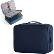 Resim Moveevo Su Geçirmez Büyük Kapasiteli Çift Katmanlı Evrak Çantası - Seyahat Ve İş İçin Pratik Belge Organizasyonu Çok Renkli 