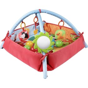 Resim Toys Sevimli Bebek Oyun Halısı 3in1 Eğitici Oyuncak Yenidoğan Oyun Halısı 10adet Havuz Top Hediyeli 