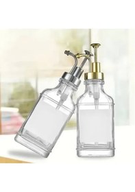 Resim Periboia Cam Sıvı Sabunluk Losyonluk Krom 