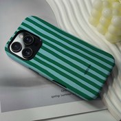 Resim Yeşil Çizgili Tüm İçerikli Kılıf for iphone 16/15/14/13/12/11 Pro Max için - Bayram Sezonu, Noel ve Yeni Yıl için İdeal Bir Hediye, Erkekler ve Kadınlar için Uygun 