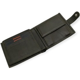 Resim Westpolo Hakiki Deri Kağıt Para, Bozuk Para Ve Kart Bölmeli Erkek Cüzdanı - 36p Haki 