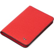 Resim Kırmızı Deri Unisex Kredi Kartlık - S1KK00001645-B68 