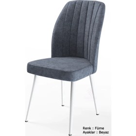 Resim Canisa Concept Platinum Serisi Geniş Oturum Alanlı 1.sınıf - 4 Adet Sandalye Ayaklar Beyaz 