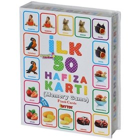 Resim İlk 50 Hafıza Kartları Eşleştirme Zeka Kartları Eğitici Kartlar 