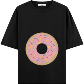 Resim Donut Girl - Hamile Oversize Tshirt - Bej / M / Oversize 