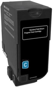 Resim LEXMARK CS725 (74C5HC0) MAVİ MUADİL TONER (YÜKSEK KAPASİTE) 12.000 SYF 