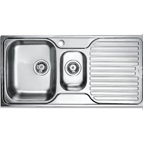 Resim Teka Princess 60 1½b 1D Sağ Damlalıklı Parlak Eviye 