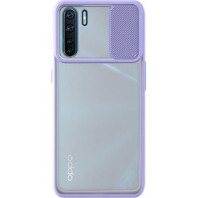 Resim KVY Oppo Reno3 Kamera Korumalı Sürgülü Lensi Kılıf 