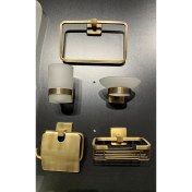 Resim Sedef Antik Eskitme Banyo Seti 