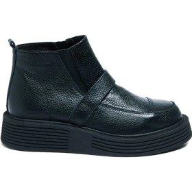 Resim Bestello Bağcıksız Termo Taban Düz Bot 101-snt22-100 Kadın Bot Siyah 