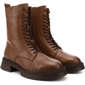 Resim Gönderi R Kadın Taba Floter Fermuarlı Kalın Taban Hakiki Deri Postal Bot Dkzb61351455 Taba Floter 