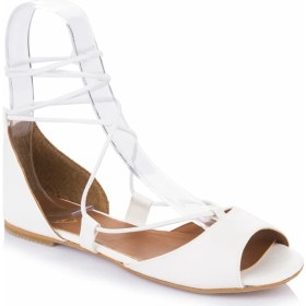 Resim Fox Shoes Beyaz Kadın Sandalet 9726547309 