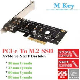 Resim Ancheyn Pcı-e Pcı Express 3.0 Kartı X4 To Nvme M.2 Ssd Ve Ngff Ssd M Key Pcıe 4446 