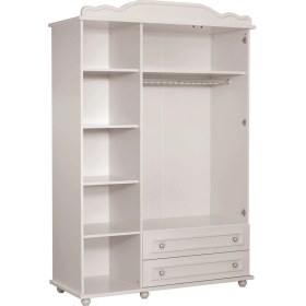 Resim Meltem Smart Kral Krem Bebek Odası Üç Kapılı Dolap 