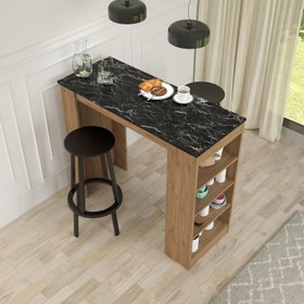 Resim Bimossa L1020 Falez Bar Masası Sepet-Lotus 