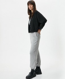 Resim Koton Jogger Eşofman Altı Beli Lastikli Cep Detaylı Gri 4wak30080ek 4WAK30080EK031 Gri 