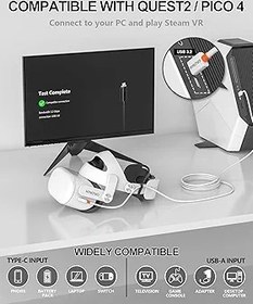 Resim HINOVO VR Link Cable (16.4ft), VR Headset Compatible with Meta Quest 3, Quest 2/Pro/Pico 4, Long Cable Accessories for PC/Steam VR Games, USB 3.2A to Type-C High Speed PC Data Transfer Cord 