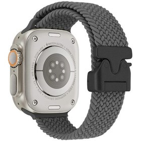 Resim Örgülü Kayış iOS Watch Uyumlu Band 44mm 40mm 45mm 49mm 41mm 46mm 42mm Bilezik İwatch 03 Grey 42 44 45 46 49mm 