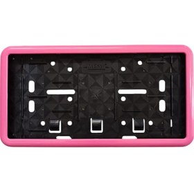 Resim Çerçeveli Dikdörtgen Plakalık Plaka Altlığı Pembe 32x17 Cm 