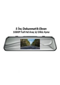 Resim 5 İnç Dokunmatik Ekran 1080p Full Hd Araç İçi Dikiz Ayna 