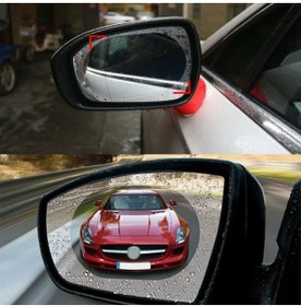 Resim KYLE XM Oto Ayna Yağmur Kaydırıcı Film 2 Adet yağmur geçirmez Film Anti-fog Film 