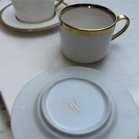 Resim Bambum Vibe Porselen 6 Kişilik Çay Fincan Takımı Altın Desenli 