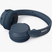 Resim Philips Mavi TAH4209 Kablosuz Kulak Üstü Kulaklık Dinamik Bas, Bluetooth, Net Arama, 55 Saat Kullanım-Mavi 