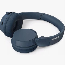 Resim Philips Mavi TAH4209 Kablosuz Kulak Üstü Kulaklık Dinamik Bas, Bluetooth, Net Arama, 55 Saat Kullanım-Mavi 