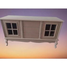 Resim Bengi Tv Sehpa Windovs Nakış Model Kayın Torna Avangart Aslan Ayak Ham 25CM El Yapım 