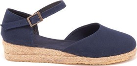 Resim Star Tombis Gerçek Elişi Hasır 3cm Topuklu Bantlı Günlük Kadın Espadril Handmade 