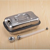 Resim Fochsia 101.44 Ons Yatay Taşınabilir Paslanmaz Yakıt Kutusu Hortum Ve Conta İlaveli Stil A 