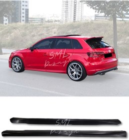 Resim SML Dizayn Audi A3 Hatchback-hb Yan Marşpiyel 2013-2016 (PLASTİK) Boyasız Audi A3 Yan-marşbiyel-marşbiel-ek 