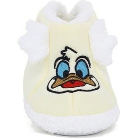 Resim Tavşanlı Kreş Ev Okul Ayakkabısı Çocuk Panduf Kırık Beyaz 