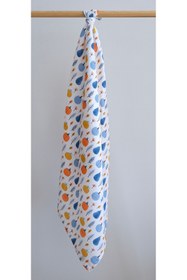 Resim runbaby ( 3 Adet ) 100x120cm %100 Pamuk 3'lü Müslin Örtü Set 