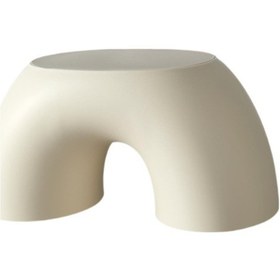 Resim Suntek Banyo Taburesi Ayak Dayama Osmanlı Kaymaz Küçük Tabure Bej 