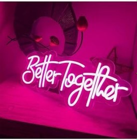 Resim dekoraven Better Together Neon Tabela Pembe, TYC00607481334 
