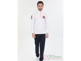 Resim Cici Forma 112 Acil Polar Yarım Fermuarlı Beyaz 