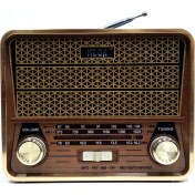 Resim Mega Nostaljik Antika Şarjlı Bluetooth Radyo Müzik Mp3 Çalar Usb Aux 1967U 