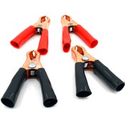 Resim Carub Mini Akü Takviye Pensesi Bakır Kaplama Maşa 2 Artı 2 Eksi Set 