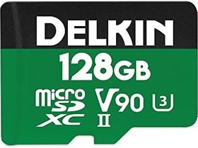 Resim Delkin Devices Delkin Cihazlar 128GB Güç microSDXC UHS-II (V90) Hafıza Kartı 