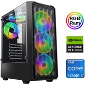 Resim XSR880 i7 12700F 16 GB RAM 512 GB M.2 NVMe SSD 12 GB RTX3060 FreeDOS Gaming Masaüstü Bilgisayar Xaser