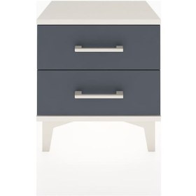 Resim Arges Komodin 2 Çekmeceli 44x30x48 Aytaşı-antrasit Aytaşı 